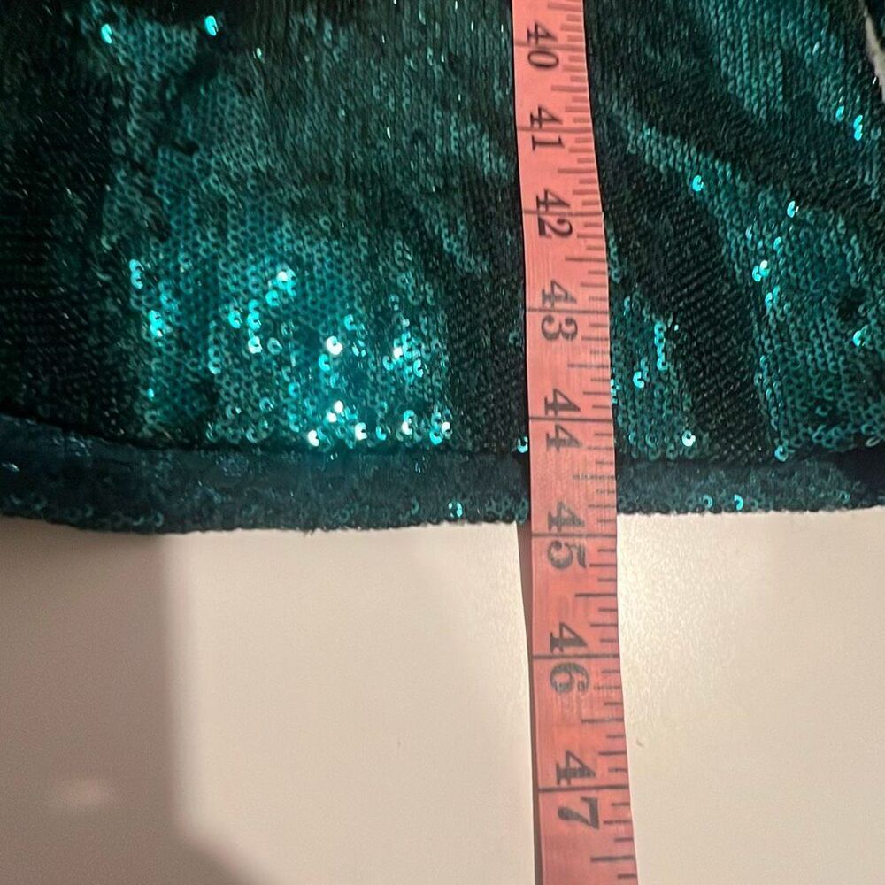 Dress the Population Natalie Dress, Style# DDR270-1233, Size medium Deep Emerald - Picture 10 of 11
